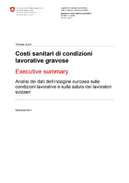 Costi sanitari di condizioni lavorative gravose - Executive summary-1